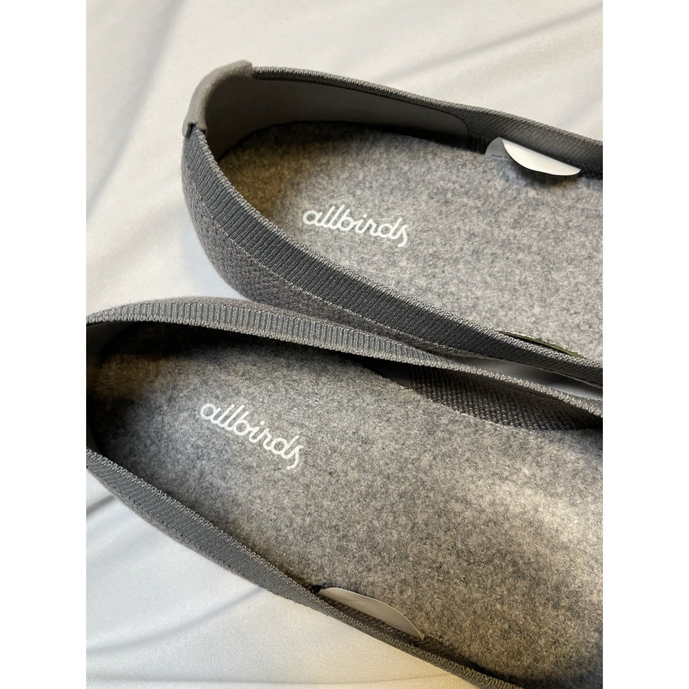 Allbirds Women's W9 Tree Breezers Heather Knit Grey Ballet Slippers Flats Shoes - Picture 2 of 4